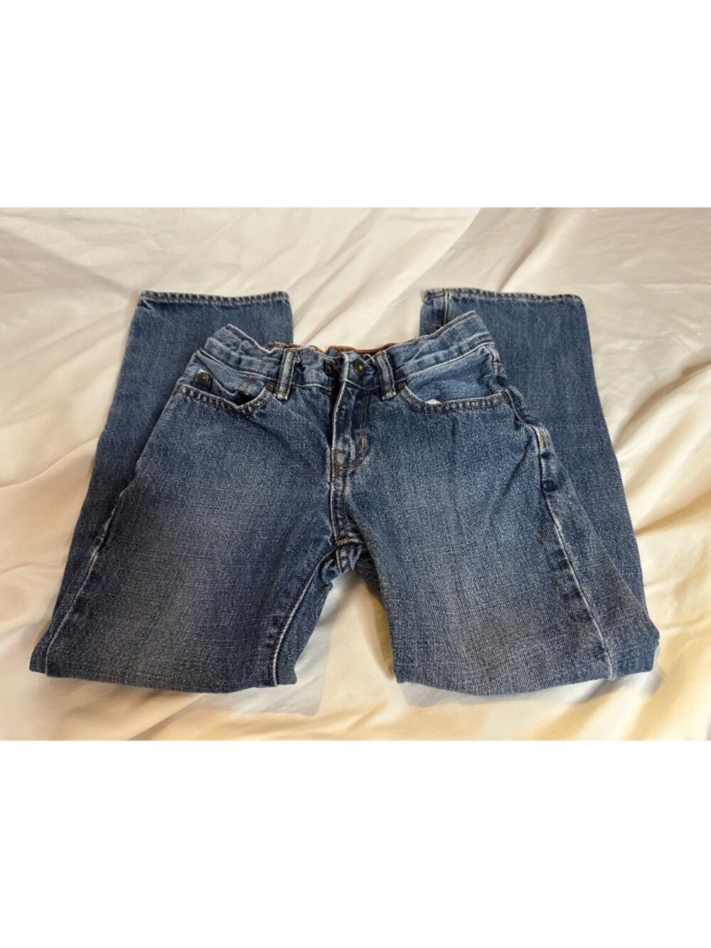 Gap kids Size 7 Wide-leg Jeans Retro Distressed Knees